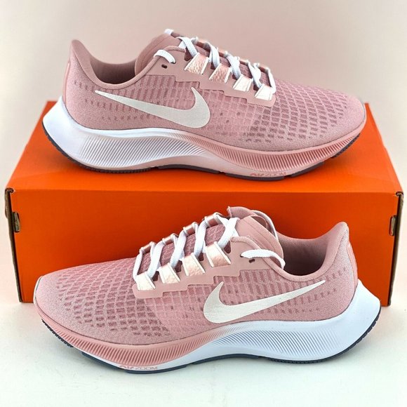 Nike Shoes - Nike Air Zoom Pegasus 37 Pink White Women's Running Shoes Sneakers